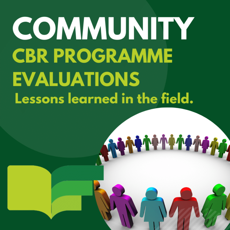 Article: CBR Programme Evaluation: Lessons learned in the field