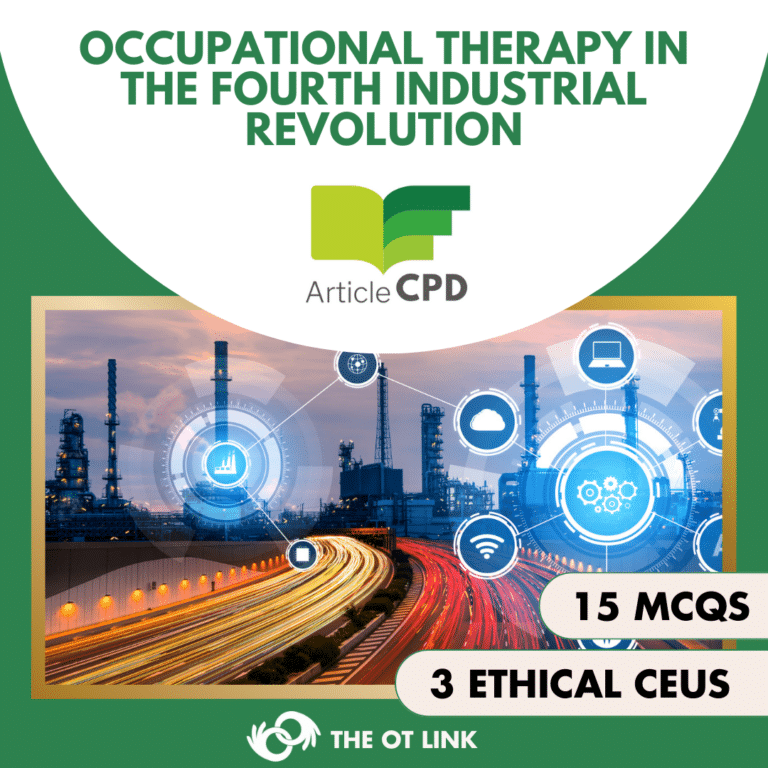 Article: Occupational Therapy in the Fourth Industrial Revolution