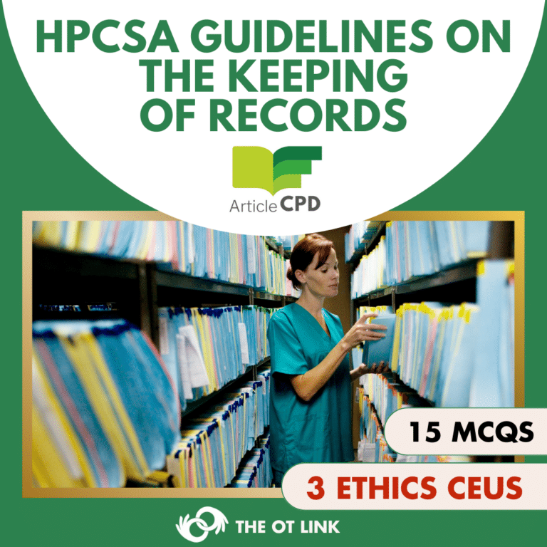 HPCSA Booklet 9: Guidelines on the keeping of Patient Health Records