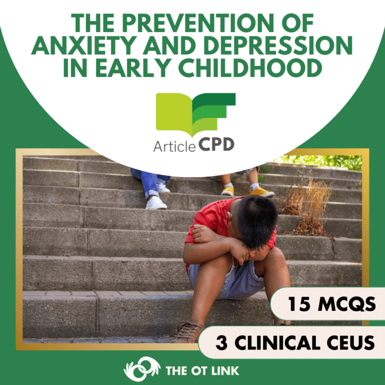 The Prevention of Anxiety and Depression in Early Childhood
