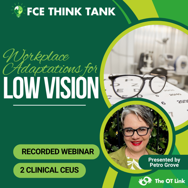 FCE Think Tank: Workplace Adaptations and Considerations for Low Vision