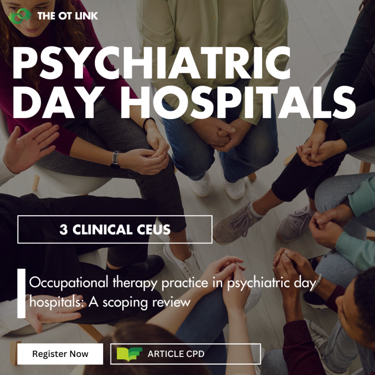 Occupational Therapy in Psychiatric Day Hospitals