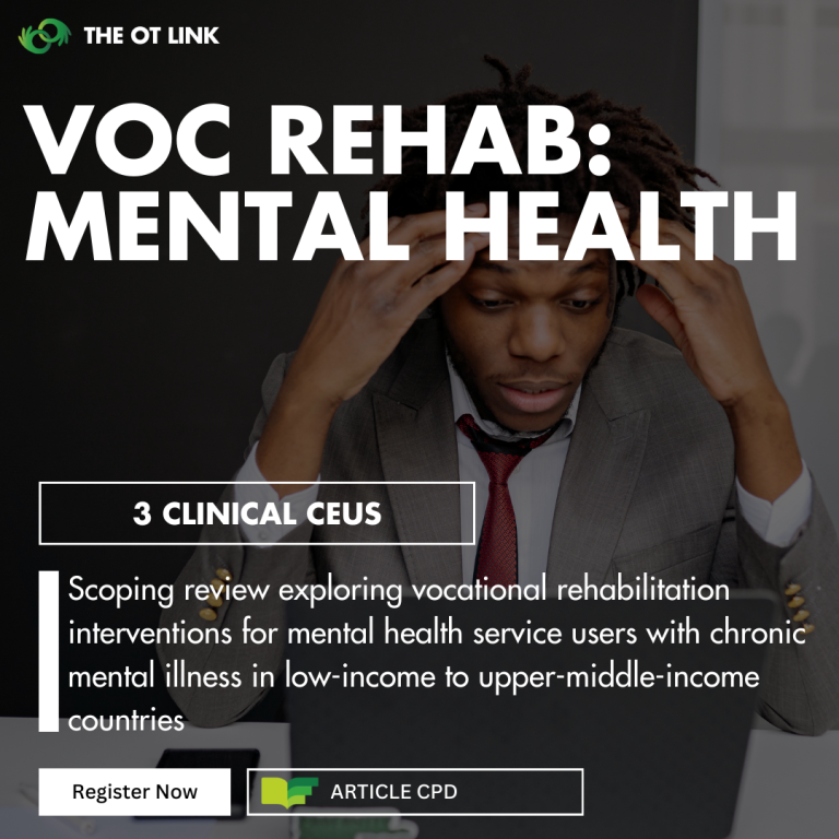 Vocational Rehabilitation Interventions for Mental Health Service Users
