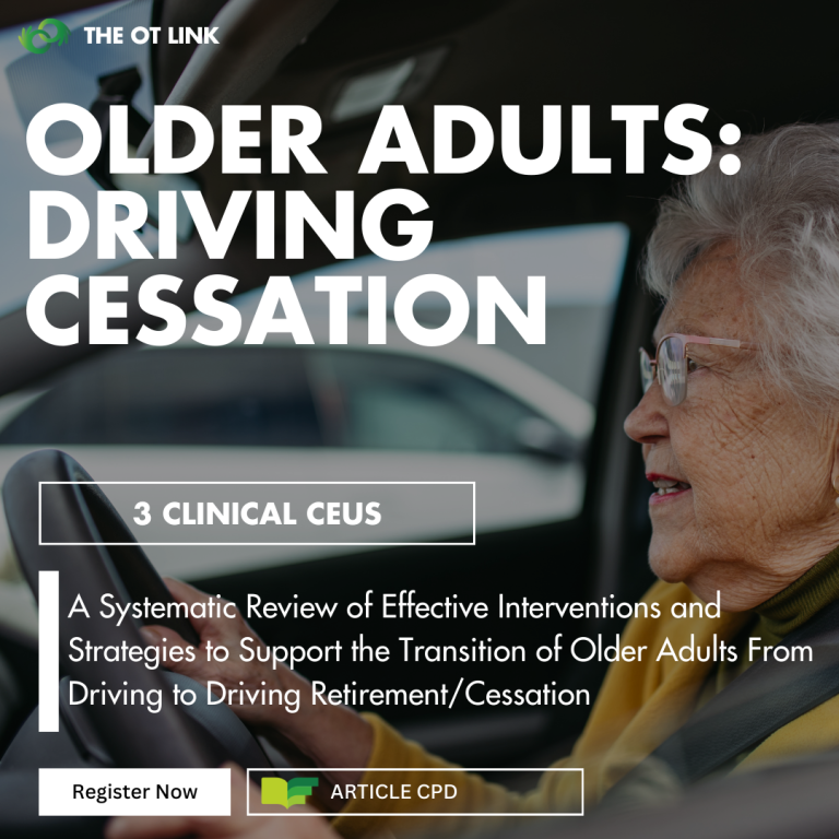 Supporting Older Adults’ Transition from Driving to Driving Cessation
