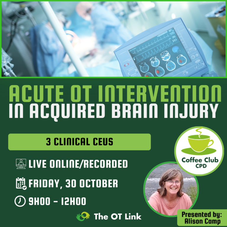 Acute OT Intervention for Acquired Brain Injury